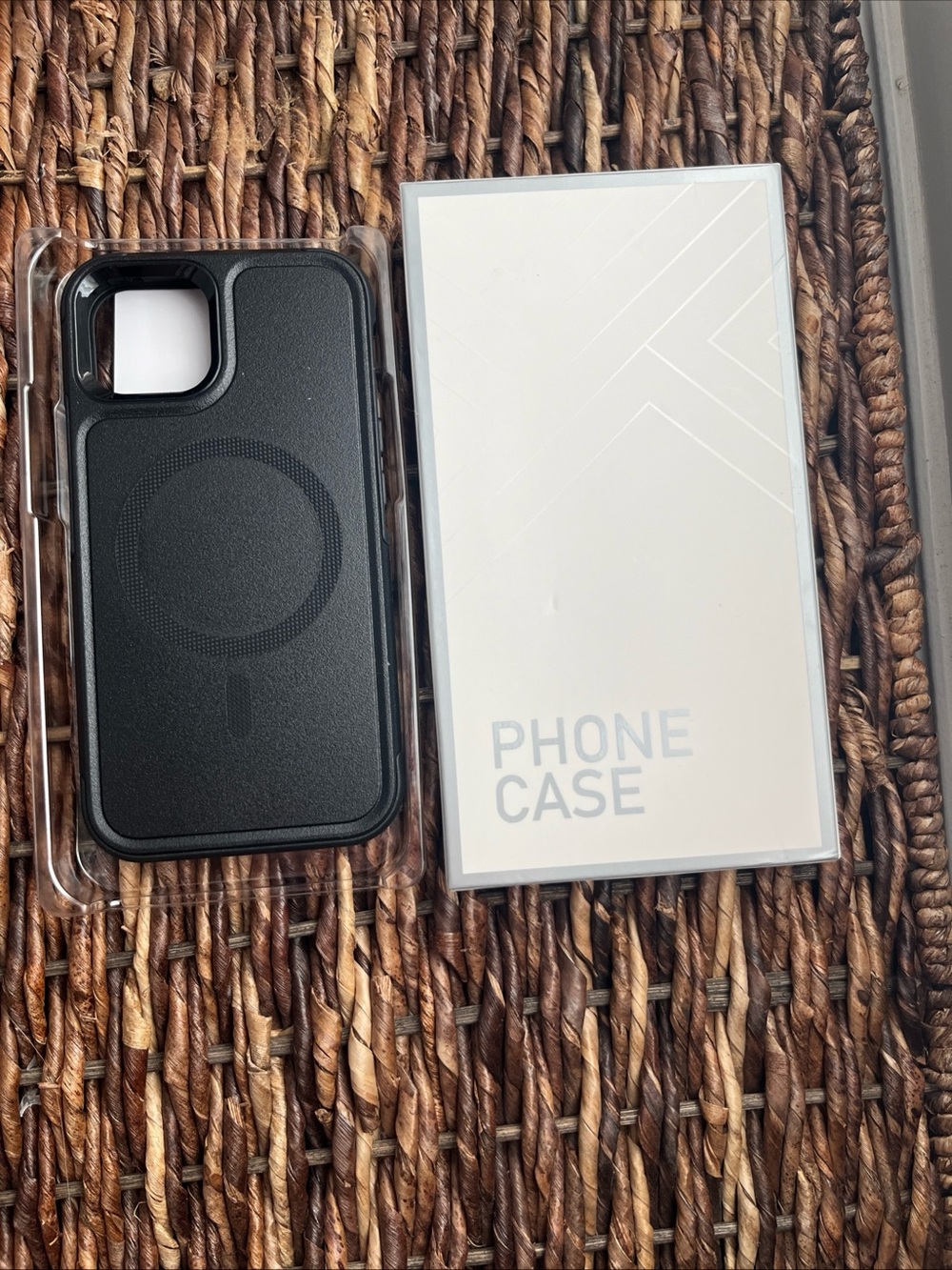 Black Magnetic-Compatible Phone 13 Case - Phone Case 6.1” Shockproof